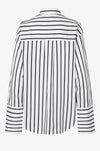 Daily Striped Oversized Shirt navy stripe