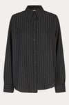 Serena Shirt black pinstripe