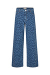 Nicocette denim leopard vintage blue