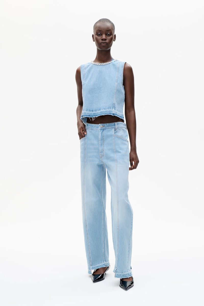 Medine Top light denim