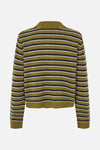 Cori Sweater ivy green stripe