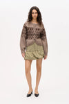 Colin Cardigan brown fair isle