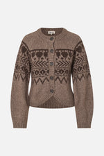 Colin Cardigan brown fair isle