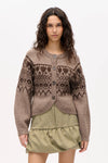 Colin Cardigan brown fair isle