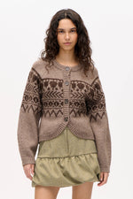 Colin Cardigan brown fair isle