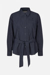Matina Shirt navy blue pinstripe