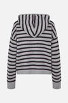 Calley Cardigan grey black stripe