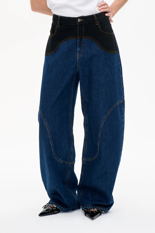 Napolen Denim blue black mix
