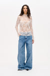 Meena Bluse white sand