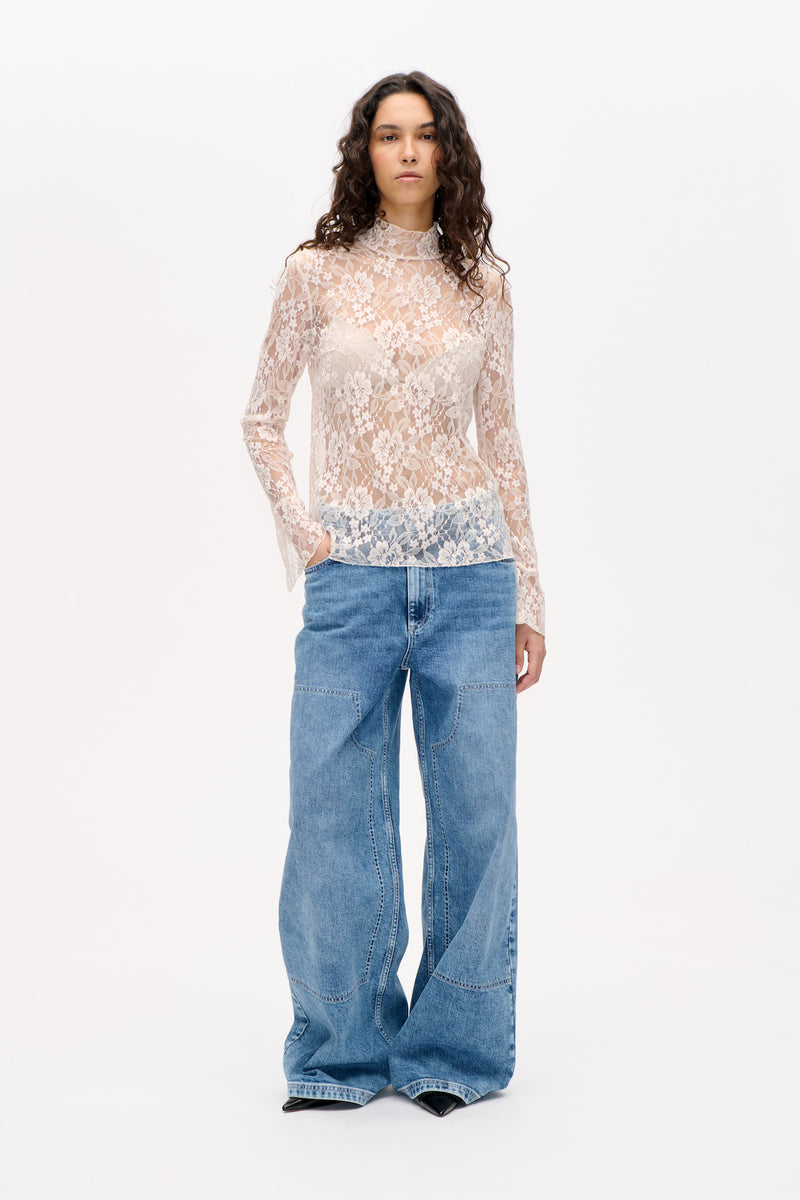 Meena Bluse white sand