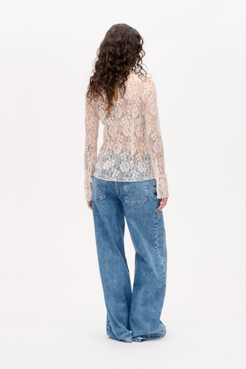 Meena Bluse white sand