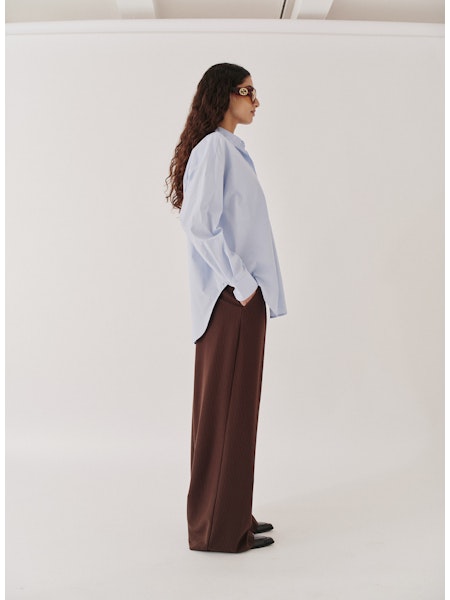 Zelda wide Pants brown/slim white