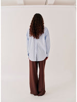 Zelda wide Pants brown/slim white