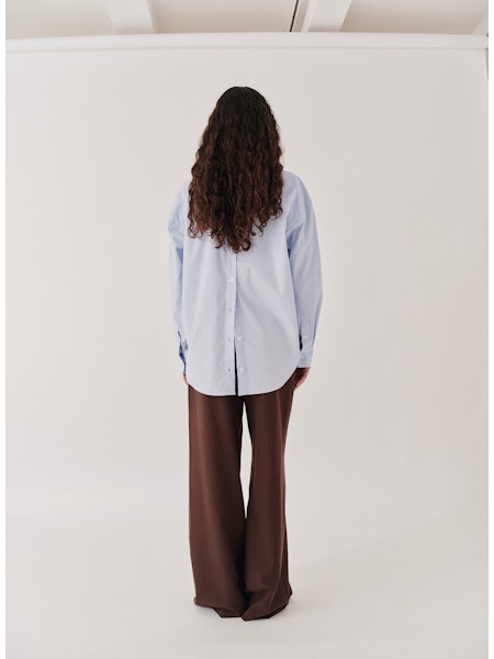 Zelda wide Pants brown/slim white