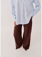 Zelda wide Pants brown/slim white