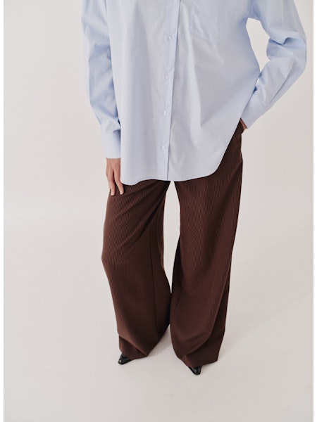 Zelda wide Pants brown/slim white