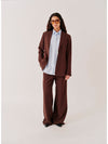 Zelda Blazer brown/slim white