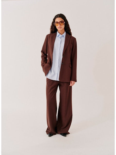 Zelda Blazer brown/slim white
