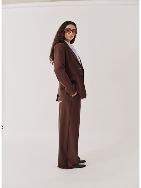 Zelda Blazer brown/slim white