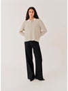 Emma Poloshirt cream/black stripes