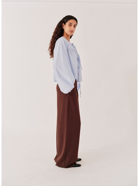 Claire tie Blouse light blue