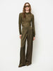 Irony Spitzen-Rollkragentop moss olive