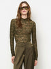 Irony Spitzen-Rollkragentop moss olive