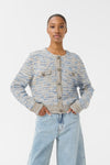 Cannie Cardigan blue/white