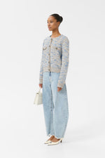 Cannie Cardigan blue/white