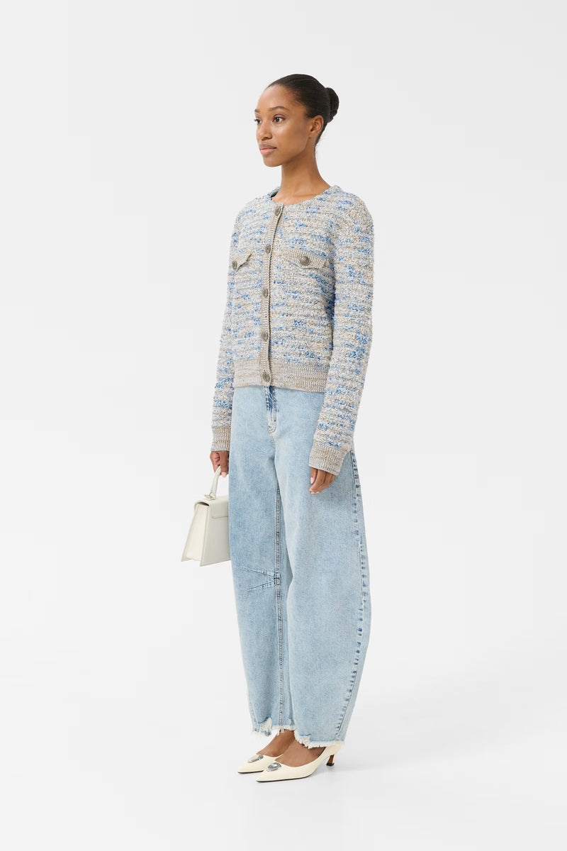 Cannie Cardigan blue/white