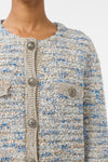 Cannie Cardigan blue/white