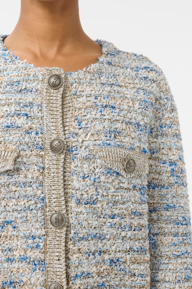 Cannie Cardigan blue/white