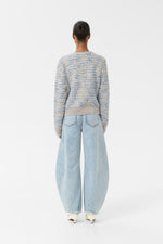 Cannie Cardigan blue/white