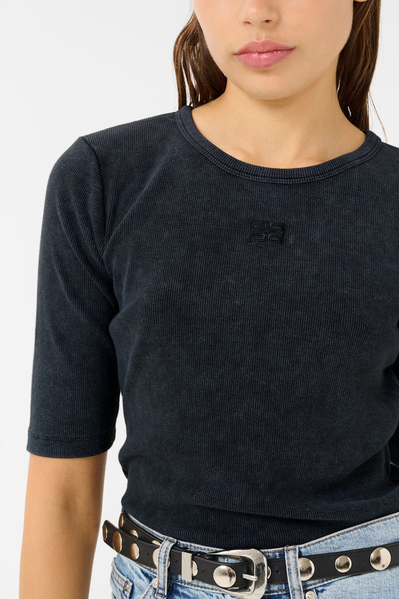 Drew T-Shirt grey washed