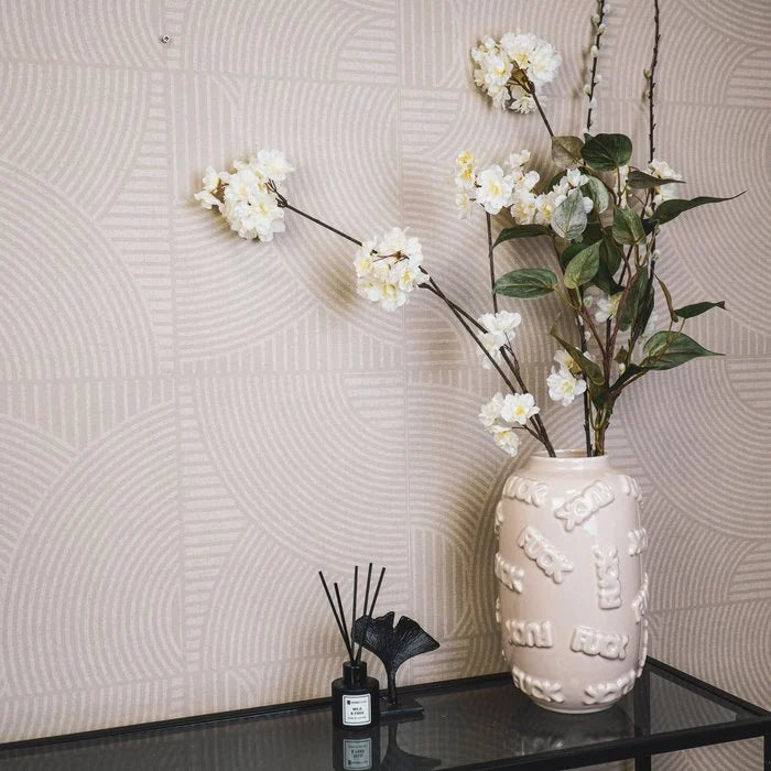 Vase "FUCK" Keramik beige
