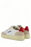 Autry Womens Medalist Sneaker suede white/red