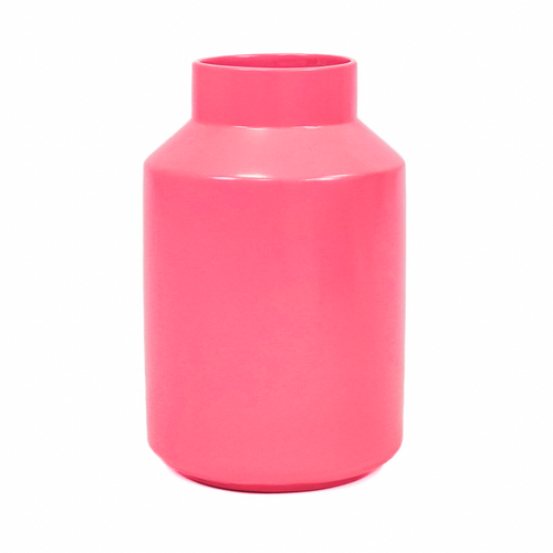 Vase neon pink groß