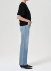 Harper Denim mid rise relaxed straight in flash