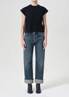 Fran Denim low slung easy straight in dwell