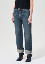 Fran Denim low slung easy straight in dwell