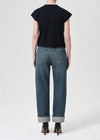 Fran Denim low slung easy straight in dwell