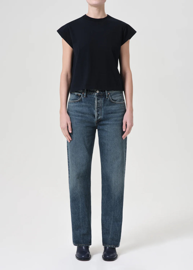 Fran Denim low slung easy straight in dwell