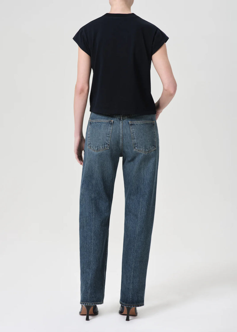 Fran Denim low slung easy straight in dwell