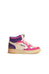Autry Super Vintage Mid Sneaker white/pink/purple