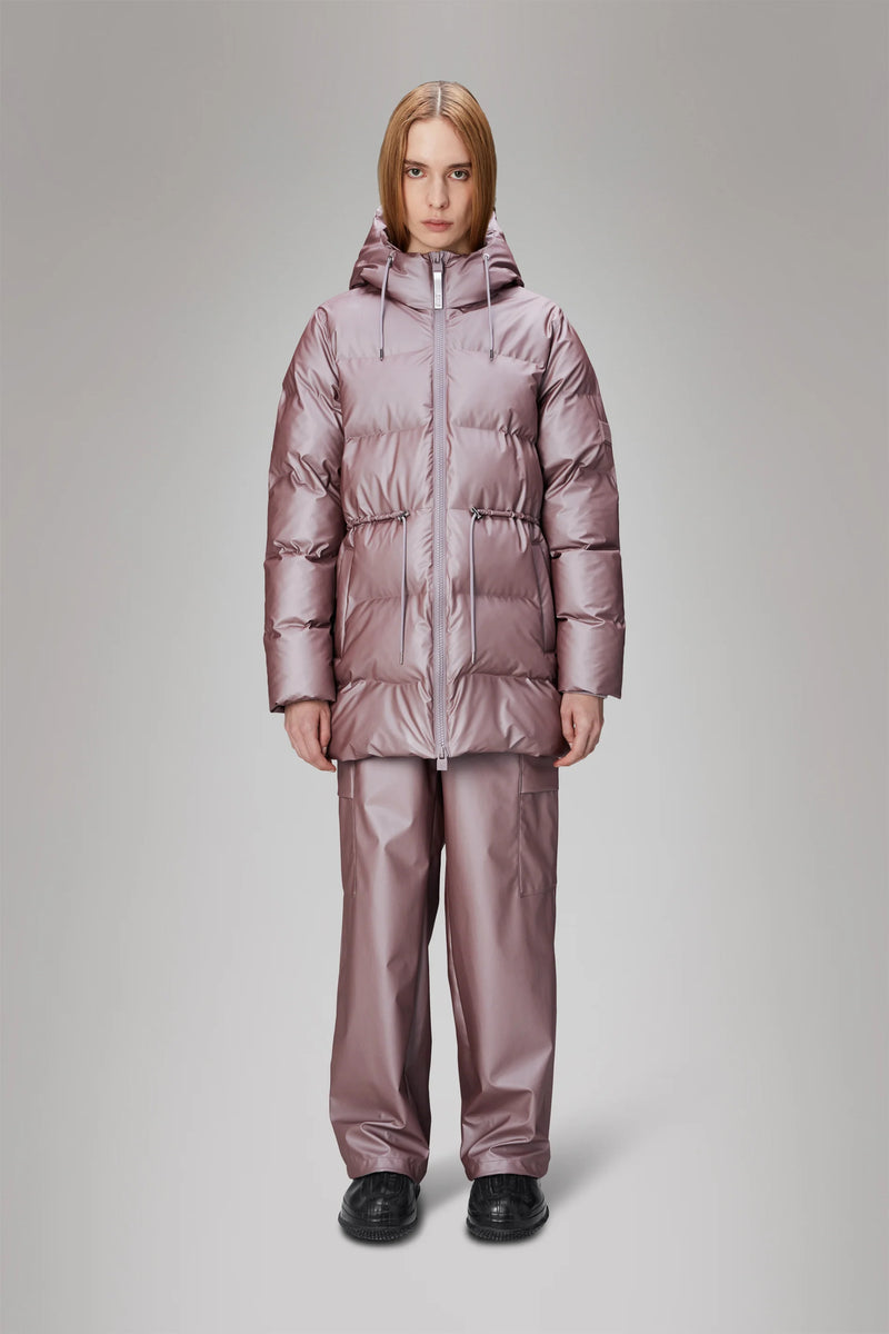 Alta Long Puffer String Jacket muse