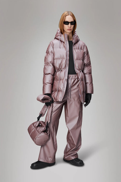 Alta Long Puffer String Jacket muse