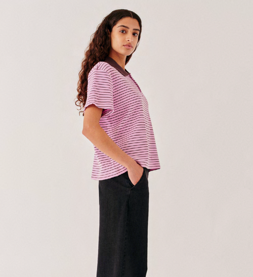 Emma Poloshirt pink/ brown