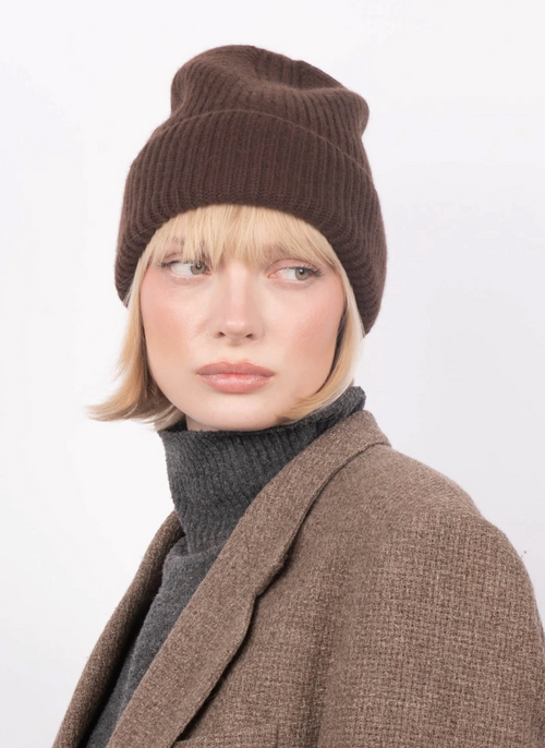 Cashmere Beanie brown