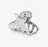 Glossy Hair Claw silber