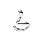 Coil Whirl Ear Cuff silber
